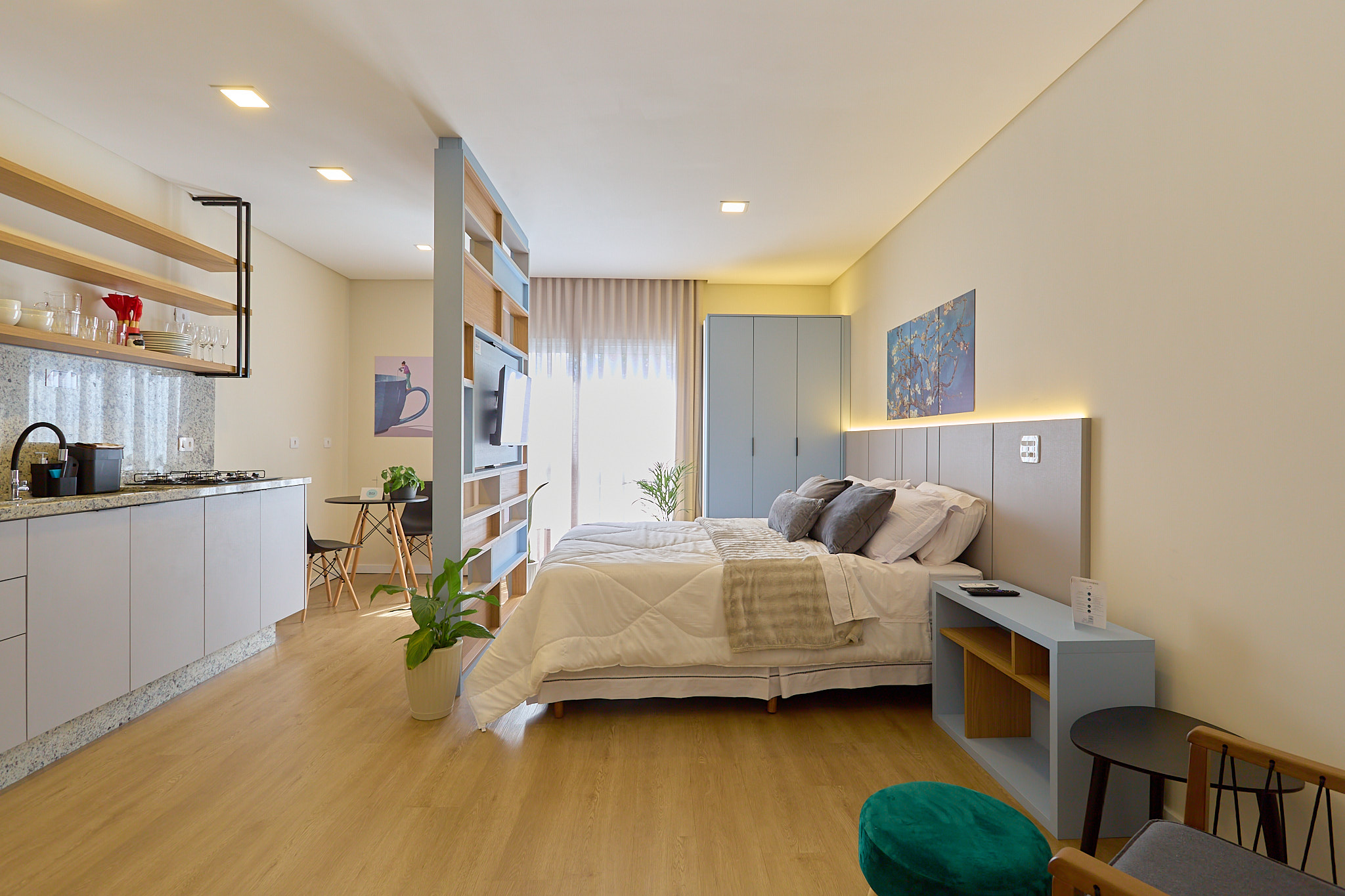 cozinha completa studio BetaSuites Curitiba